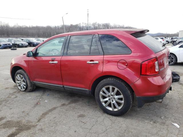 2FMDK3JC9BBA96410 - 2011 FORD EDGE SEL RED photo 2