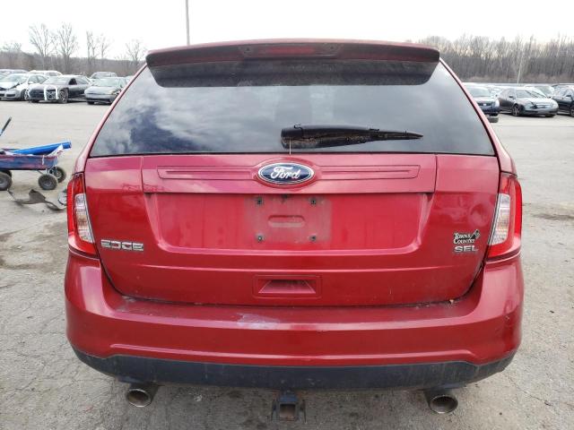 2FMDK3JC9BBA96410 - 2011 FORD EDGE SEL RED photo 6