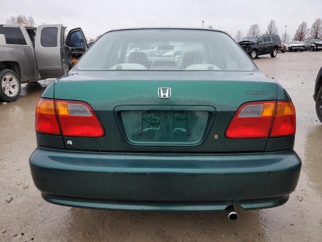 2HGEJ6617YH518623 - 2000 HONDA CIVIC BASE GREEN photo 6