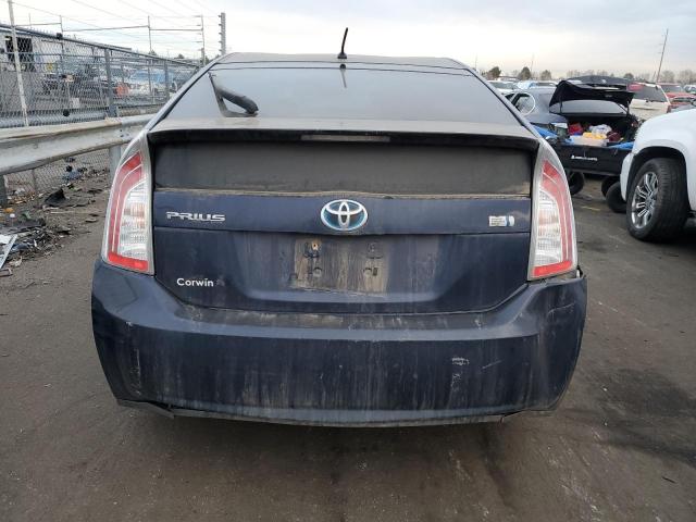 JTDKN3DU4D0342260 - 2013 TOYOTA PRIUS BLUE photo 6