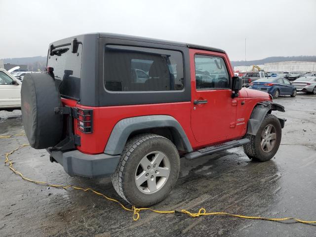 1C4AJWAGXCL212021 - 2012 JEEP WRANGLER SPORT RED photo 3