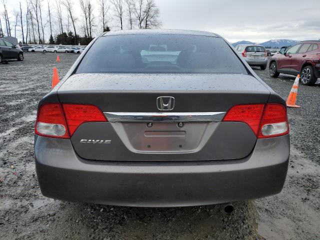 19XFA16959E017559 - 2009 HONDA CIVIC EXL ნაცრისფერი ფოტო 6