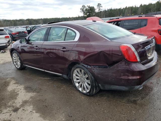 1LNHL9ER7BG604303 - 2011 LINCOLN MKS BURGUNDY photo 2