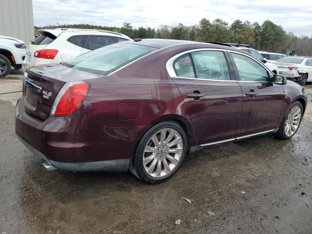 1LNHL9ER7BG604303 - 2011 LINCOLN MKS BURGUNDY photo 3