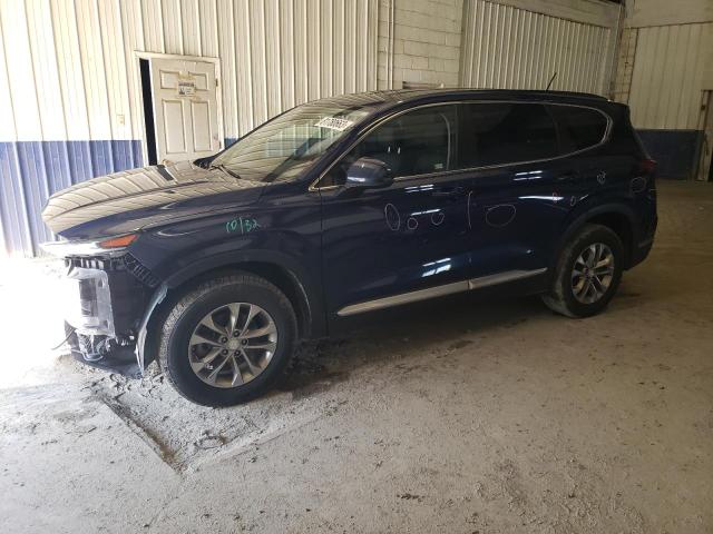 5NMS2CAD1KH014613 - 2019 HYUNDAI SANTA FE SE BLUE photo 1