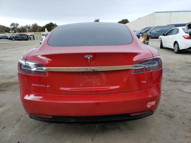 5YJSA1E15HF198732 - 2017 TESLA MODEL S RED photo 6