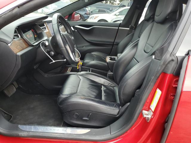 5YJSA1E15HF198732 - 2017 TESLA MODEL S RED photo 7