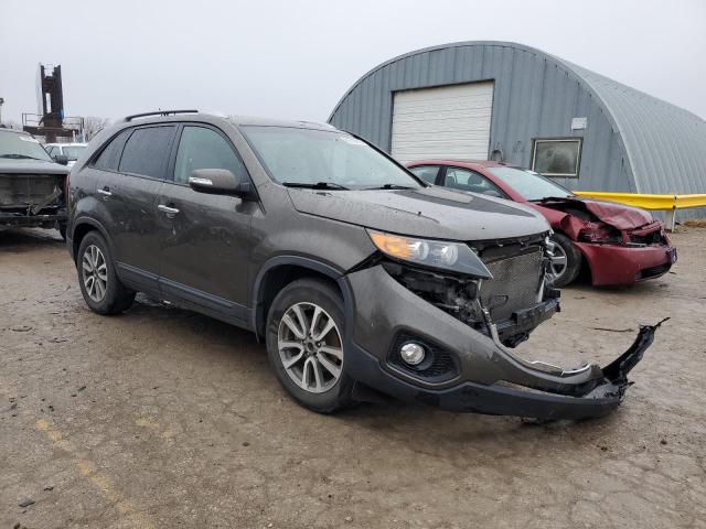 5XYKU3A62DG406329 - 2013 KIA SORENTO EX GRAY photo 4