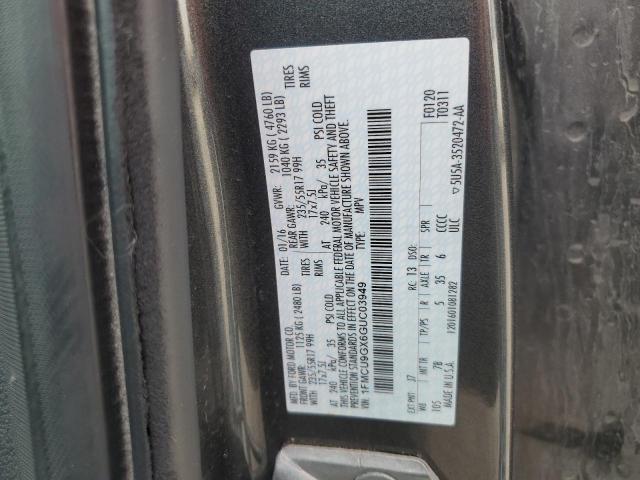 1FMCU9GX6GUC03949 - 2016 FORD ESCAPE SE CHARCOAL photo 12