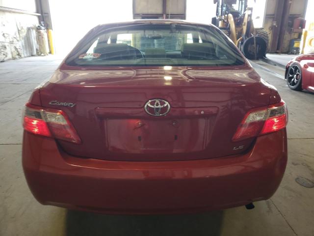 4T4BE46K19R091037 - 2009 TOYOTA CAMRY BASE Червоний фото 6