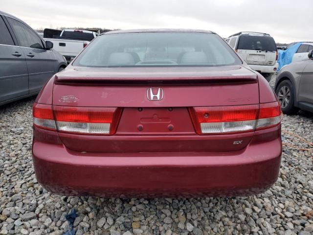 1HGCM56683A002542 - 2003 HONDA ACCORD EX BURGUNDY photo 6