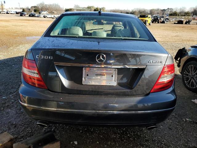 WDDGF8AB9DR266829 - 2013 MERCEDES-BENZ C 300 4MATIC GRAY photo 6