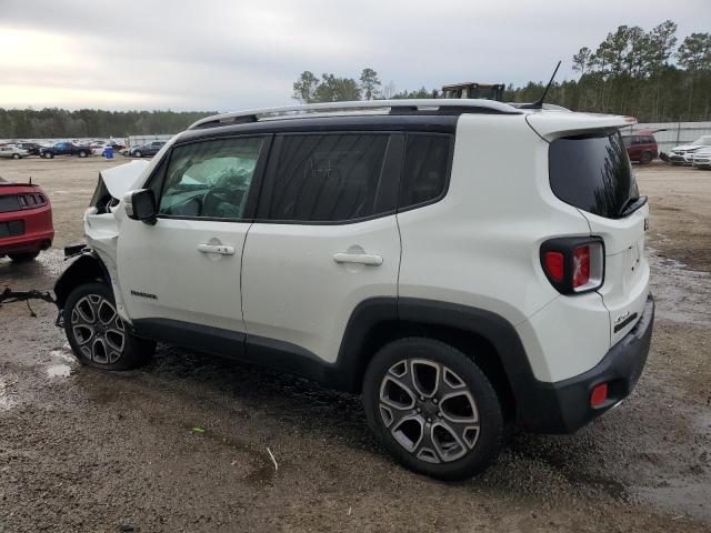 ZACCJBDT0GPC48683 - 2016 JEEP RENEGADE LIMITED WHITE photo 2