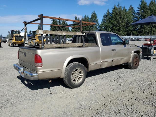 1B7GL42X62S513428 - 2002 DODGE DAKOTA SLT GOLD photo 3