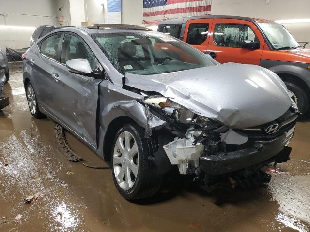 KMHDH4AE4DU735649 - 2013 HYUNDAI ELANTRA GLS GRAY photo 4