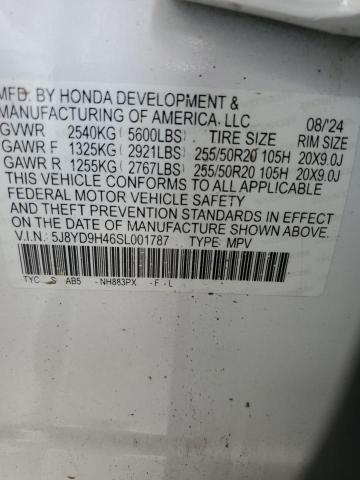 5J8YD9H46SL001787 - 2025 ACURA MDX TECHNOLOGY Beyaz fotoğraf 13