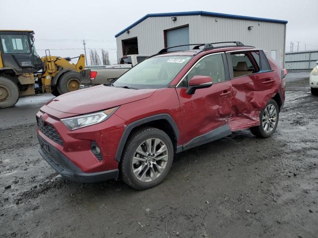 JTMA1RFV6KD022816 - 2019 TOYOTA RAV4 XLE PREMIUM BURGUNDY photo 1