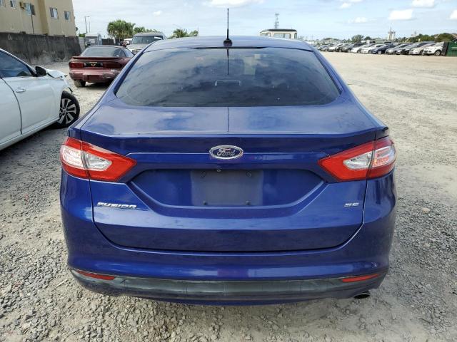 1FA6P0H72G5135586 - 2016 FORD FUSION SE BLUE photo 6