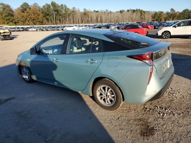 JTDKARFU7H3050196 - 2017 TOYOTA PRIUS TURQUOISE photo 2