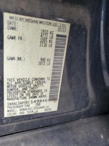 1N4AL3AP3EC149846 - 2014 NISSAN ALTIMA 2.5 蓝色 照片 13