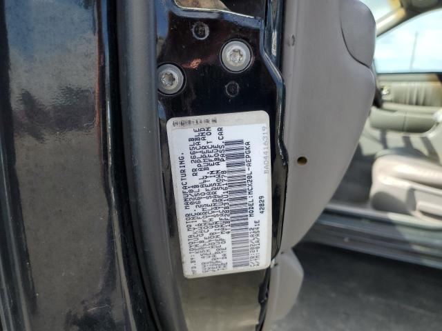 4T1BF28B31U161778 - 2001 TOYOTA AVALON XL შავი ფოტო 12