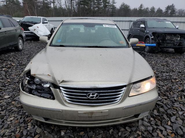 KMHFC46D89A352524 - 2009 HYUNDAI AZERA GLS TAN photo 5