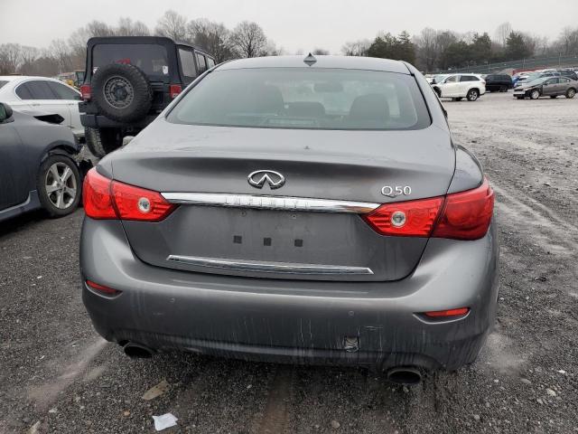 JN1EV7AP1GM301586 - 2016 INFINITI Q50 PREMIUM GRAY photo 6