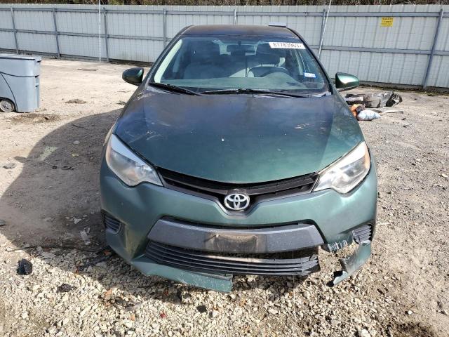 2T1BURHE8EC141459 - 2014 TOYOTA COROLLA L GREEN photo 5