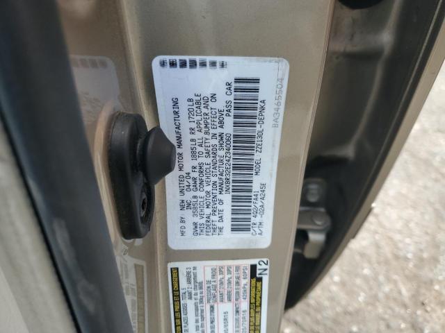 1NXBR32E24Z340060 - 2004 TOYOTA COROLLA CE Brun photo 13