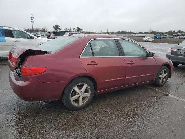 1HGCM56875A186554 - 2005 HONDA ACCORD EX RED photo 3