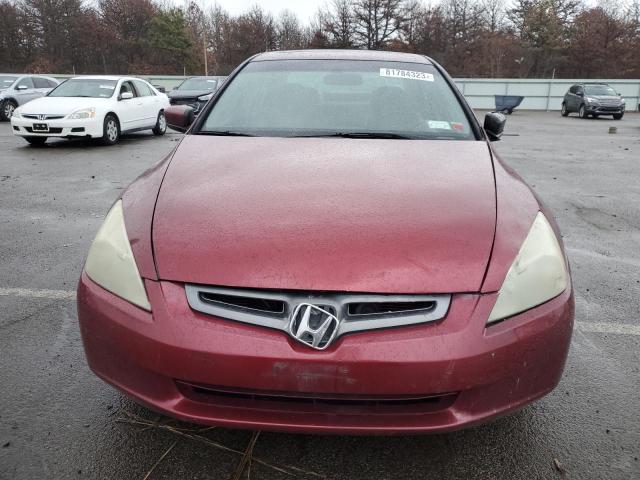 1HGCM56875A186554 - 2005 HONDA ACCORD EX RED photo 5