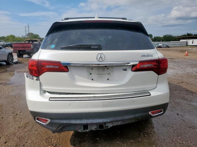 5FRYD3H95GB013266 - 2016 ACURA MDX ADVANCE WHITE photo 6