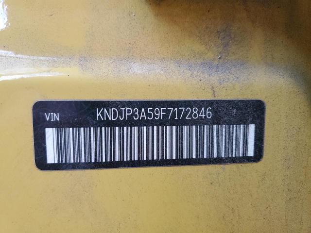 KNDJP3A59F7172846 - 2015 KIA SOUL + YELLOW photo 13