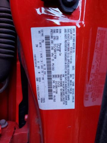 1FADP3K22EL362730 - 2014 FORD FOCUS SE RED photo 12