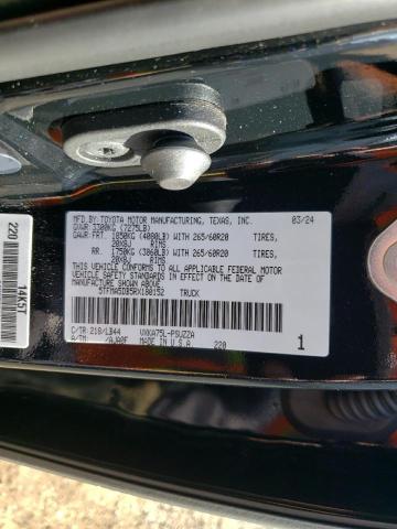 5TFMA5DB5RX180152 - 2024 TOYOTA TUNDRA CREWMAX PLATINUM 黑色 照片 12