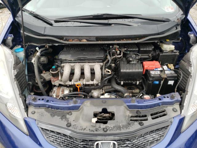 JHMGE8H32BC027908 - 2011 HONDA FIT BLUE photo 11