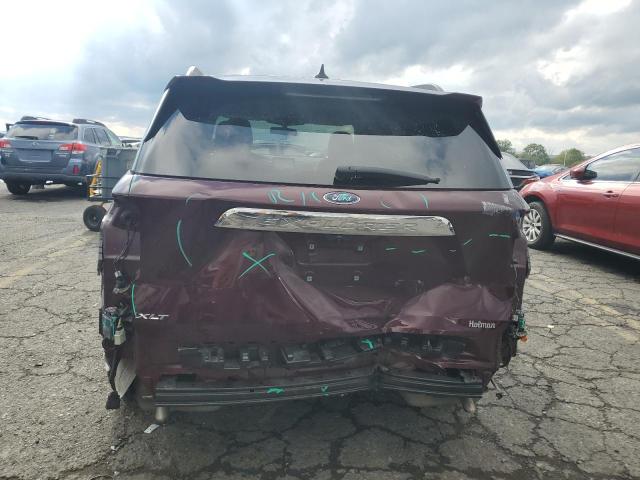 1FMSK7DH8NGA39036 - 2022 FORD EXPLORER XLT ბურგუნდია ფოტო 6