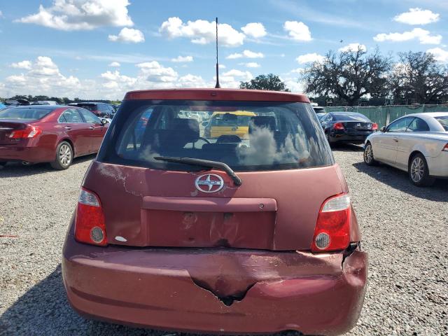 JTKKT624865012842 - 2006 TOYOTA SCION XA MAROON photo 6