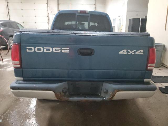 1B7HG48N12S696297 - 2002 DODGE DAKOTA QUAD SLT BLUE photo 6