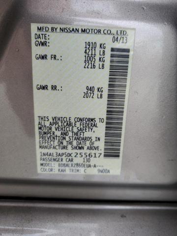 1N4AL3AP5DC255617 - 2013 NISSAN ALTIMA 2.5 ოქროსფერი ფოტო 12