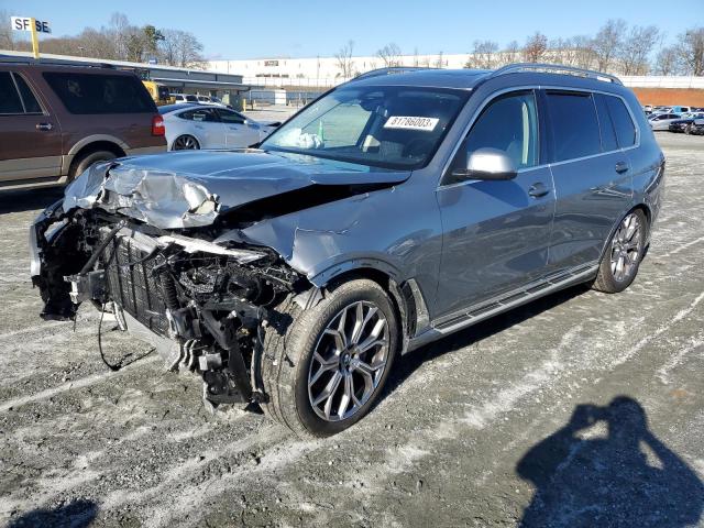 5UX23EM03R9T03286 - 2024 BMW X7 XDRIVE40I GRAY photo 1