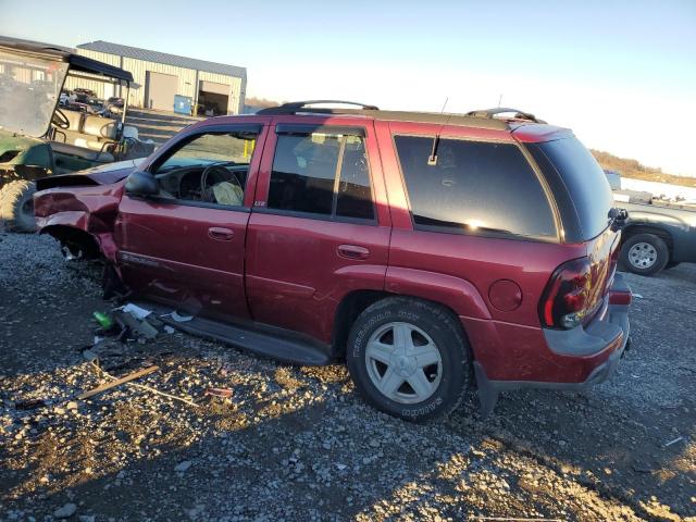 1GNDT13S722186033 - 2002 CHEVROLET TRAILBLAZE BURGUNDY photo 2