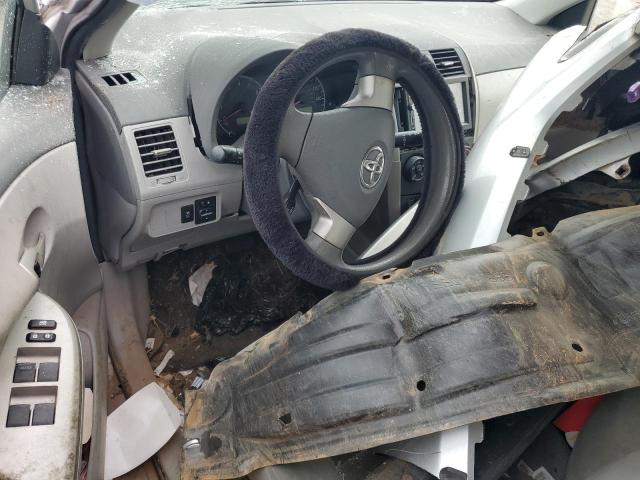 2T1BU4EE6AC349678 - 2010 TOYOTA COROLLA BASE SILVER photo 8