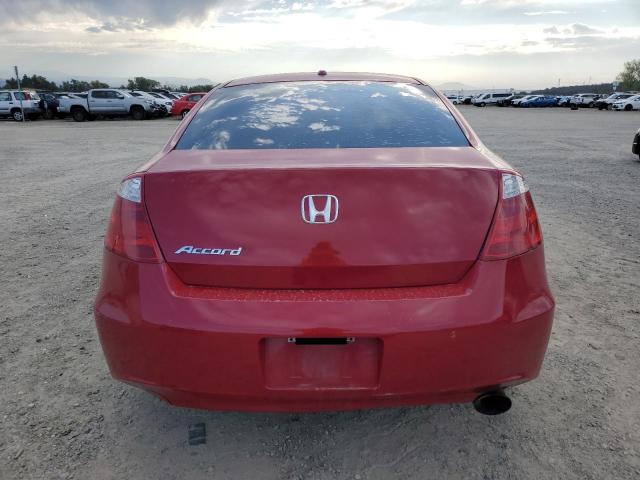 1HGCS12878A018695 - 2008 HONDA ACCORD EXL წითელი ფოტო 6