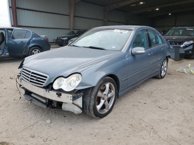 WDBRF52H56A908029 - 2006 MERCEDES-BENZ C 230 BLUE photo 1