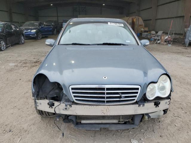 WDBRF52H56A908029 - 2006 MERCEDES-BENZ C 230 BLUE photo 5