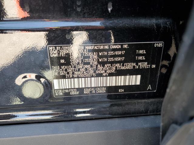 2T3F1RFV9SC502715 - 2025 TOYOTA RAV4 LE BLACK photo 13