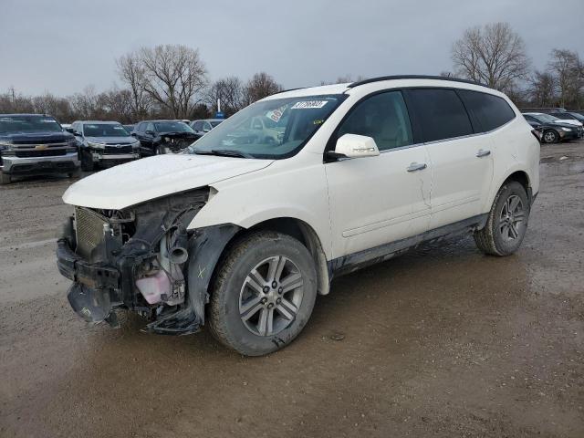 1GNKRHKDXFJ266133 - 2015 CHEVROLET TRAVERSE LT WHITE photo 1