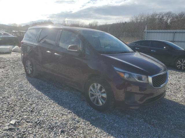 KNDMB5C14F6040195 - 2015 KIA SEDONA LX BURGUNDY photo 4