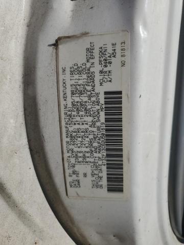 4T3ZF13C62U501619 - 2002 TOYOTA SIENNA LE WHITE photo 13